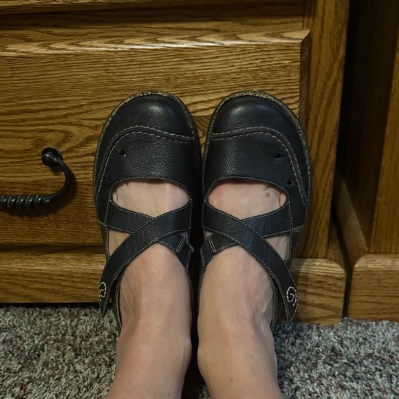 Rieker cute navy blue Mary Jane flats - Picture 1 of 10